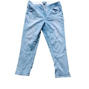 Democracy ab solutions Women's Blue Denim Crop Jeans  size 16 W